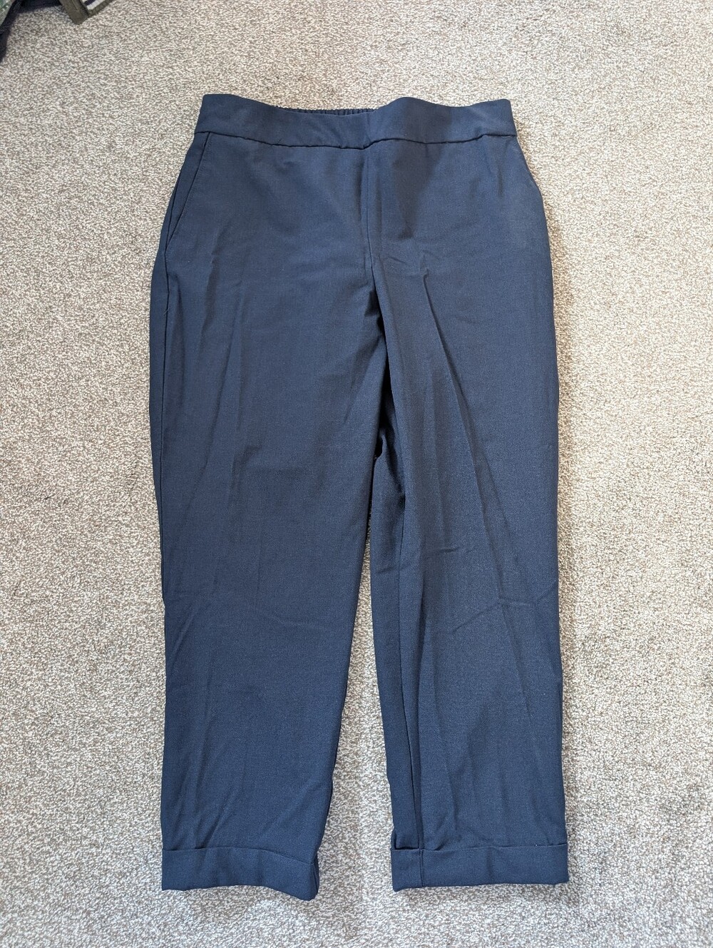 Rachel Zoe Navy Dress Pants Elastic Waistband Size 14